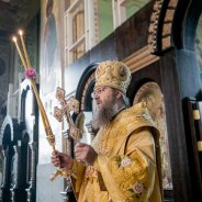 Митрополит Бориспільський і Броварський Антоній звершив Божественну Літургію в кафедральному соборі міста Бориспіль