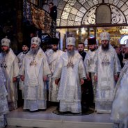 У день Богоявлення митрополит Бориспільський і Броварський Антоній співслужив Предстоятелю у Києво-Печерській Лаврі