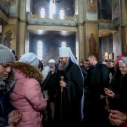 У Неділю сиропусну митрополит Антоній звершив Божественну літургію у Свято-Покровському соборі міста Бориспіль