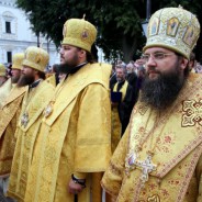 Переддень свята рівноапостольного князя Володимира митрополит Антоній співслужив Предстоятелю Української Православної Церкви