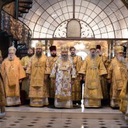 У день архієрейської хіротонії Предстоятеля відбулося урочисте богослужіння у Києво-Печерській Лаврі