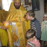 БОРИСПІЛЬ. Намісник монастиря првітав діток зі свято Миколая