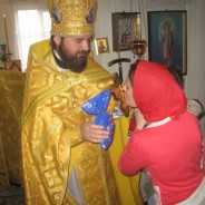 БОРИСПІЛЬ. Намісник монастиря првітав діток зі свято Миколая