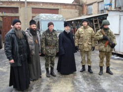 Керівник єпархіального військового відділу відвідав зону бойових дій на Сході України