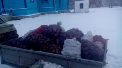 ЯГОТИН. Благочинний передав центральній лікарні 600 кг картоплі