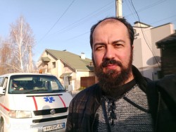 Священник єпархії з гуманітарною місією відвідав місто Бородянку