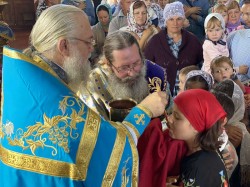 КНЯЖИЧІ. У Спасо-Преображенському монастирі діти причастилися святих Христових Таїн та помолилися перед початком навчального року
