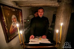 Митрополит Антоній у день 27-річчя дияконської хіротонії звершив Божественну Літургію у Ближніх печерах Києво-Печерської Лаври
