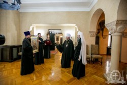 Митрополит Бориспільський і Броварський Антоній в Бєлграді привітав з обранням Святійшого Патріарха Сербського Порфирія