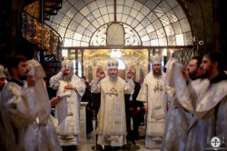 У день Навечір’я Богоявлення митрополит Бориспільський і Броварський Антоній співслужив Предстоятелю у Києво-Печерській Лаврі