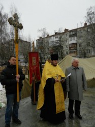 У Борисполі освячено місце під будівництво нового храму