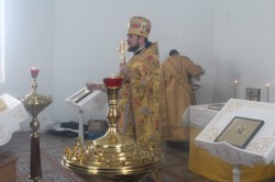 БОРЩІВ. Вперше у новозбудованому храмі було звершено Літургію