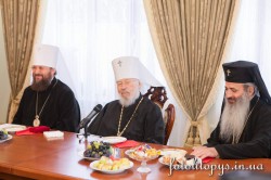 Мтрополит Бориспільський і Броварський Антоній взяв участь у зустрічі Предстоятеля УПЦ із делегацією Румунської Церкви