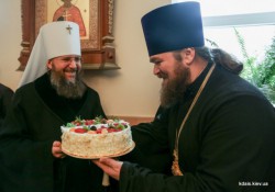 Київські духовні школи привітали з Різдвом Христовим свого ректора митрополита Бориспільського і Броварського Антонія