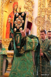 В день пам'яті преп. Феодосія Печерського керуючий Бориспільською єпархією звершив Божественну літургію у Києво-Печерській Лаврі
