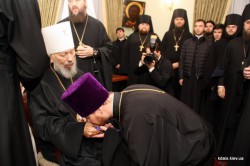Київські духовні школи на чолі з ректором привітали Блаженнішого Митрополита Володимира з Днем народження