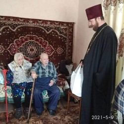 Священники Бориспільської єпархії привітали з Днем Перемоги ветеранів (оновлено)